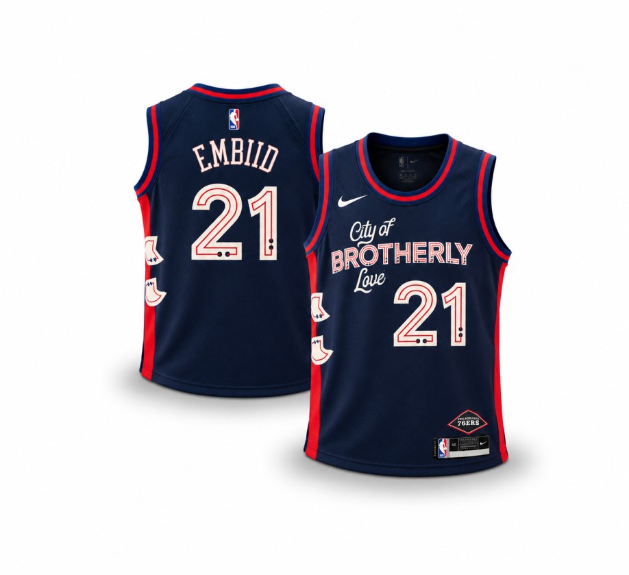 Philadelphia 76ers "City of Brotherly Love" City Edition jersey