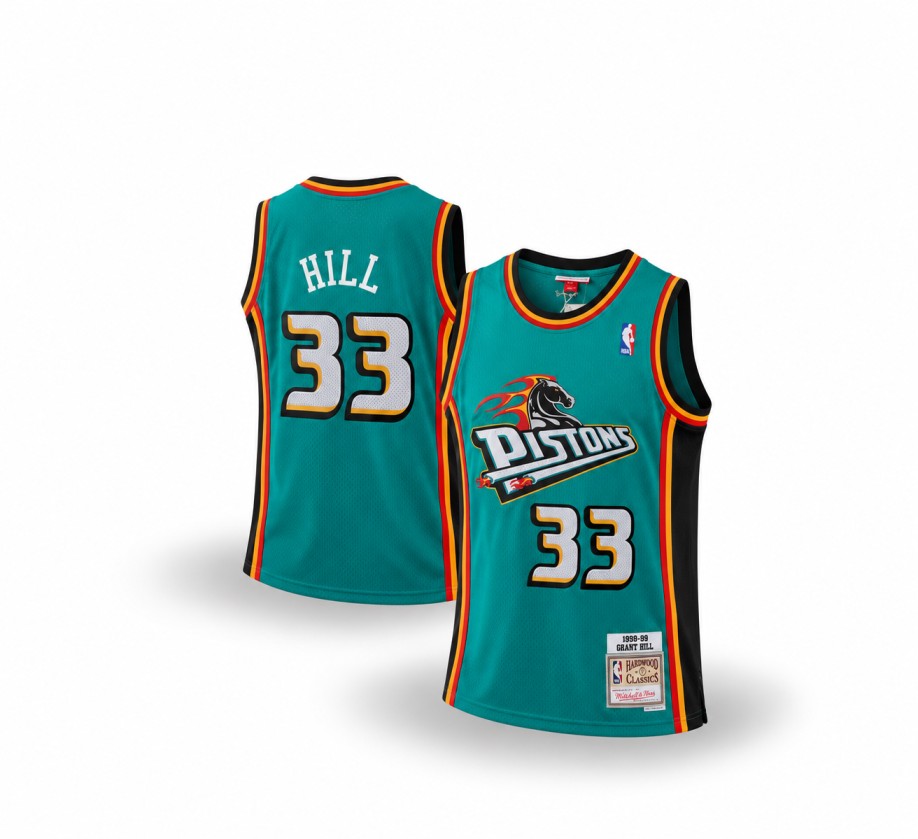 Men's Detroit Pistons Grant Hill 1998-99 Hardwood Classics Swingman Jersey