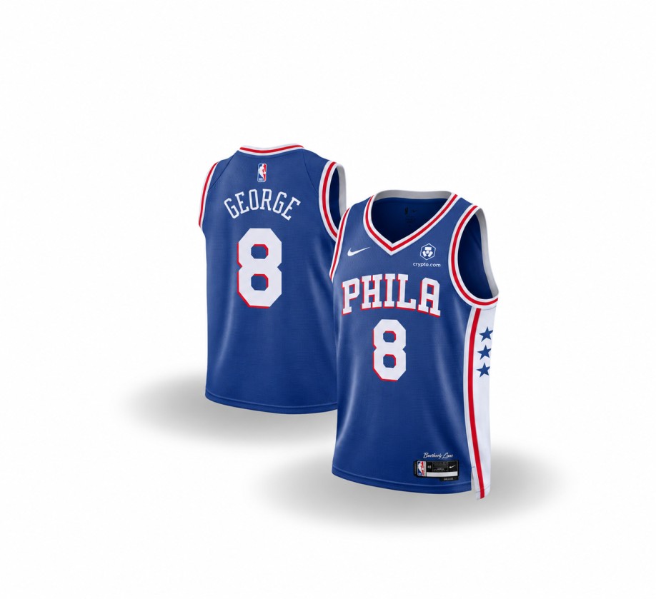 Philadelphia 76ers Paul George #8 Icon/Swingman Edition Jersey