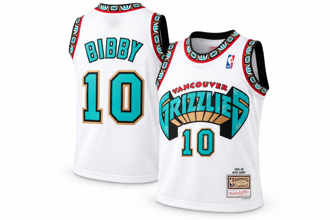 Mitchell & Ness Mike Bibby Vancouver Grizzlies 1998-99 Hardwood Classics Swingman Jersey