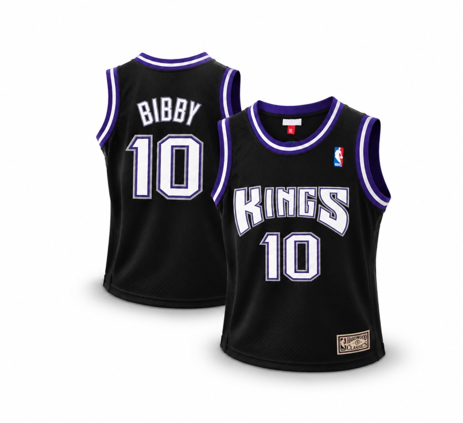 Mitchell & Ness Mike Bibby Sacramento Kings 2001–02 Hardwood Classics Swingman Road Jersey