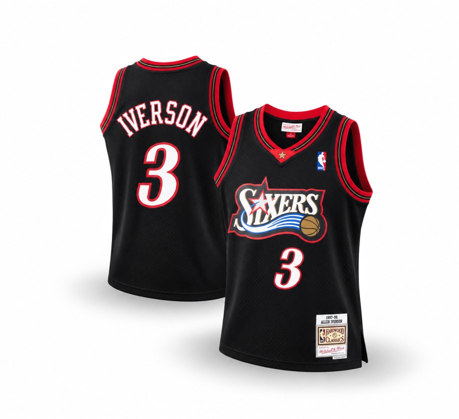 Mitchell & Ness Men's Allen Iverson Philadelphia 76ers 1997-98 Hardwood Classics Swingman Jersey