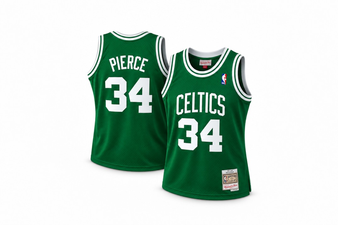 Mitchell & Ness Paul Pierce Kelly Green Boston Celtics 2007–08 Hardwood Classics Swingman Jersey