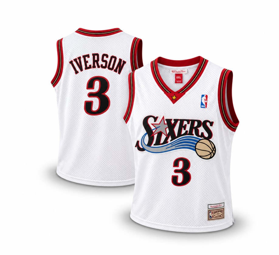 Mitchell & Ness Philadelphia 76ers Allen Iverson 2000-01 Hardwood Classics Swingman Home Jersey