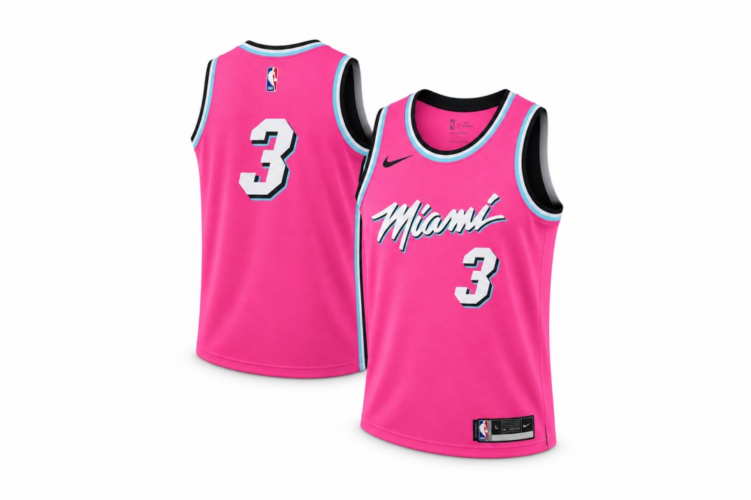 Nike NBA Dwyane Wade Miami Heat "Sunset Vice" (Earned/City Edition) Swingman Jersey