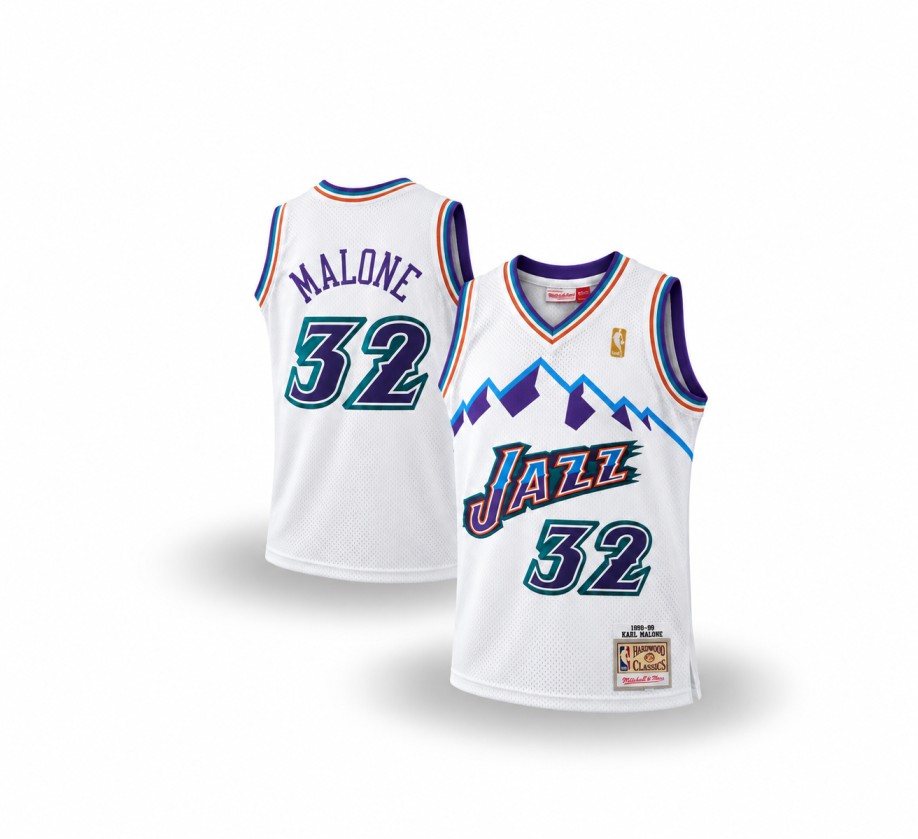 Mitchell & Ness Karl Malone Utah Jazz 1996-97 Hardwood Classics Swingman Jersey
