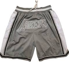 grey Los Angeles Lakers Mesh shorts