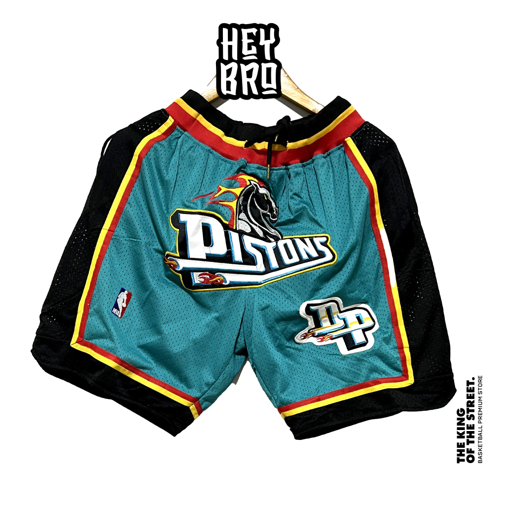 Pistons mitchell& Ness teal just don shorts